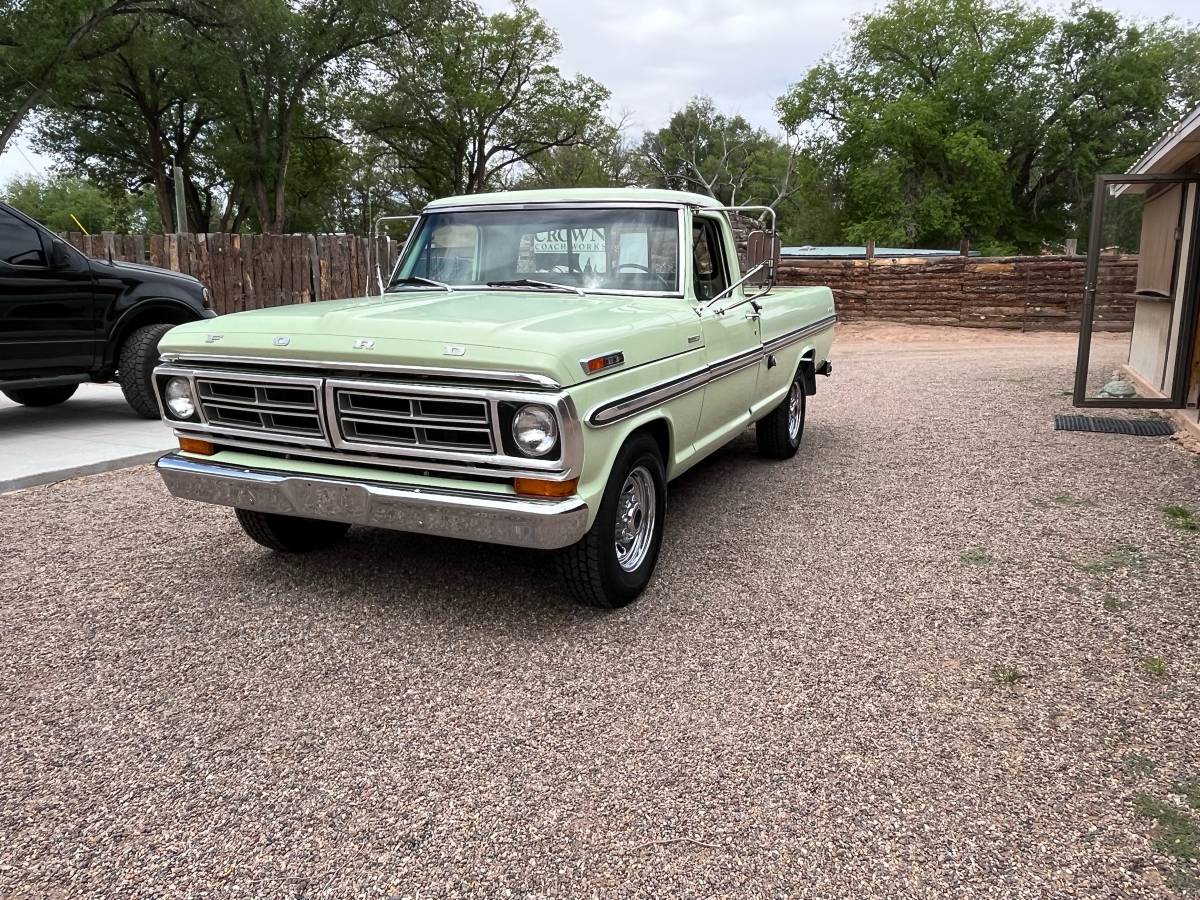 Ford-F250-1972-green-86904