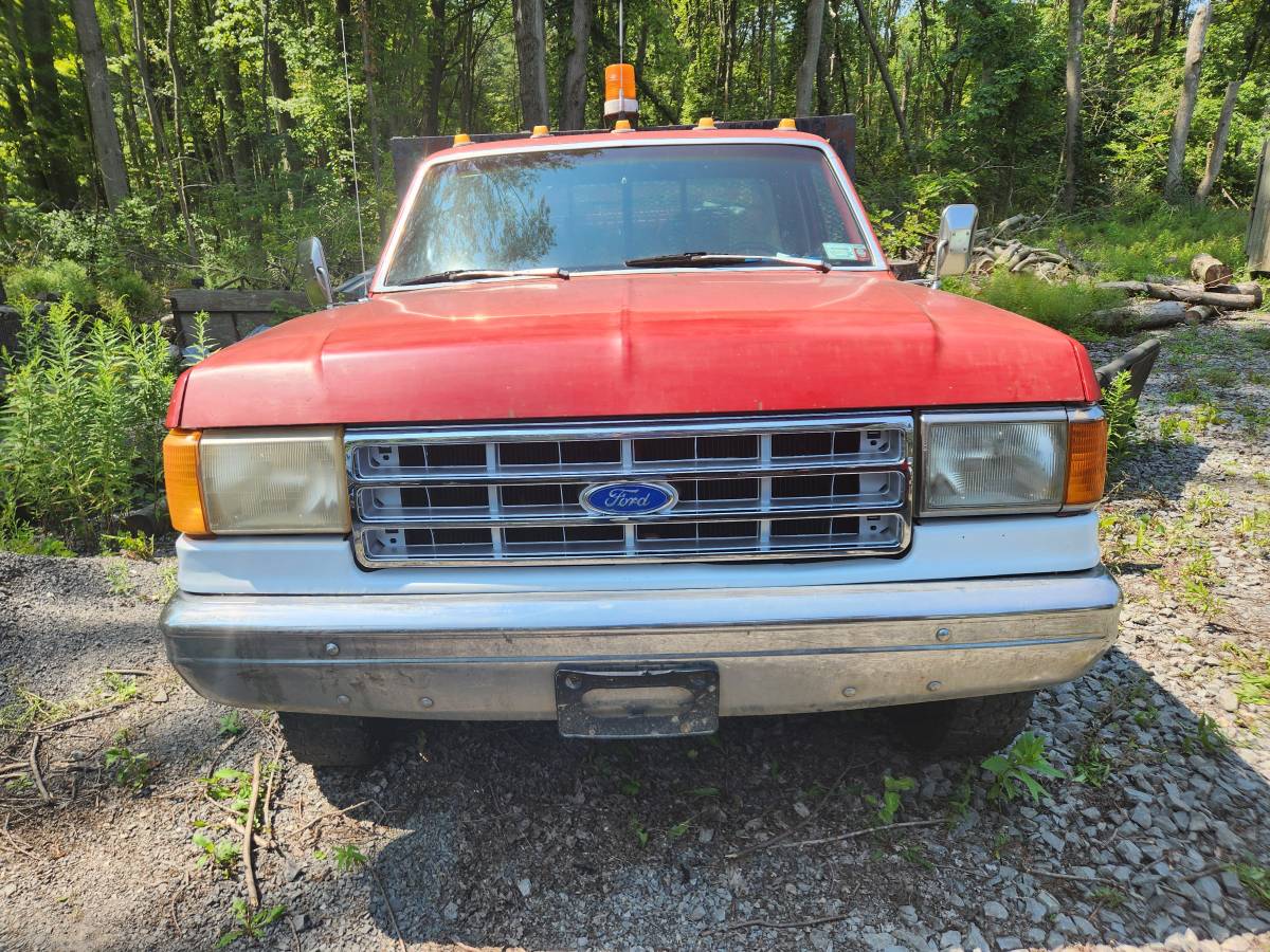 Ford-F350-dually-diesel-1990-red-160934-1