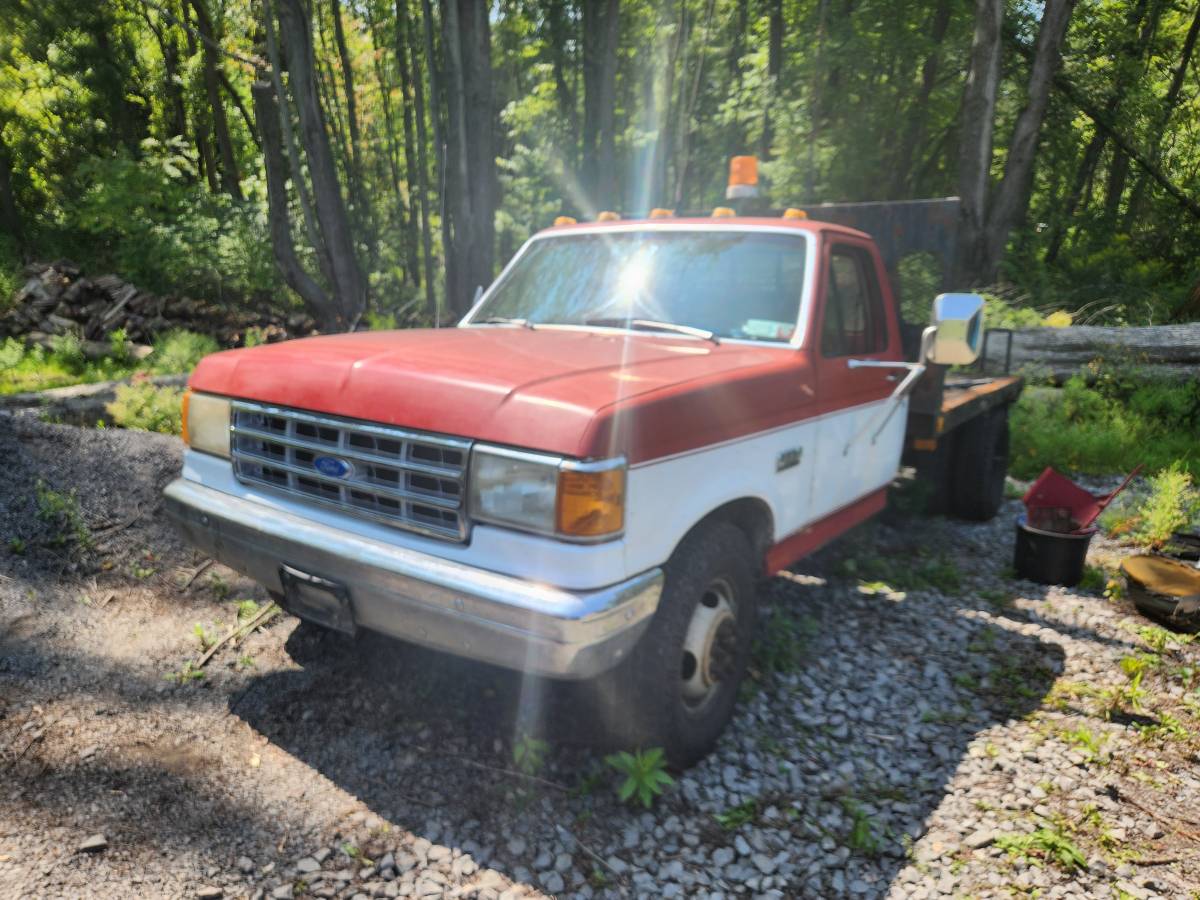 Ford-F350-dually-diesel-1990-red-160934-2