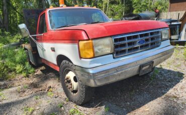 Ford-F350-dually-diesel-1990-red-160934-3