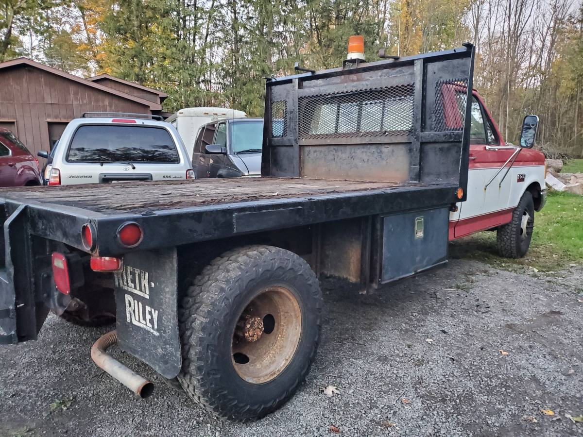 Ford-F350-dually-diesel-1990-red-160934-7