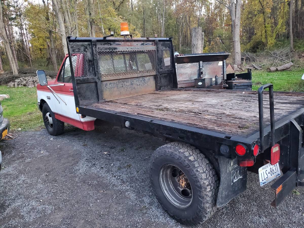 Ford-F350-dually-diesel-1990-red-160934-8