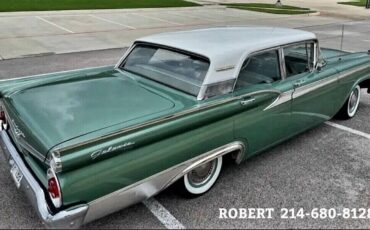 Ford-Fairlane-Galaxie-500-Berline-1959-Green-Beige-61155-5