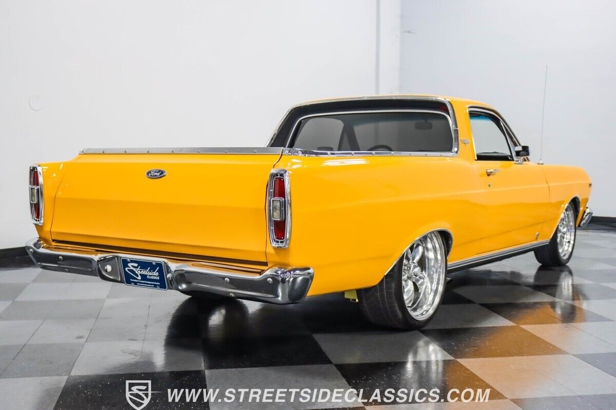 Ford-Ranchero-Pickup-1966-Yellow-Black-32106-11