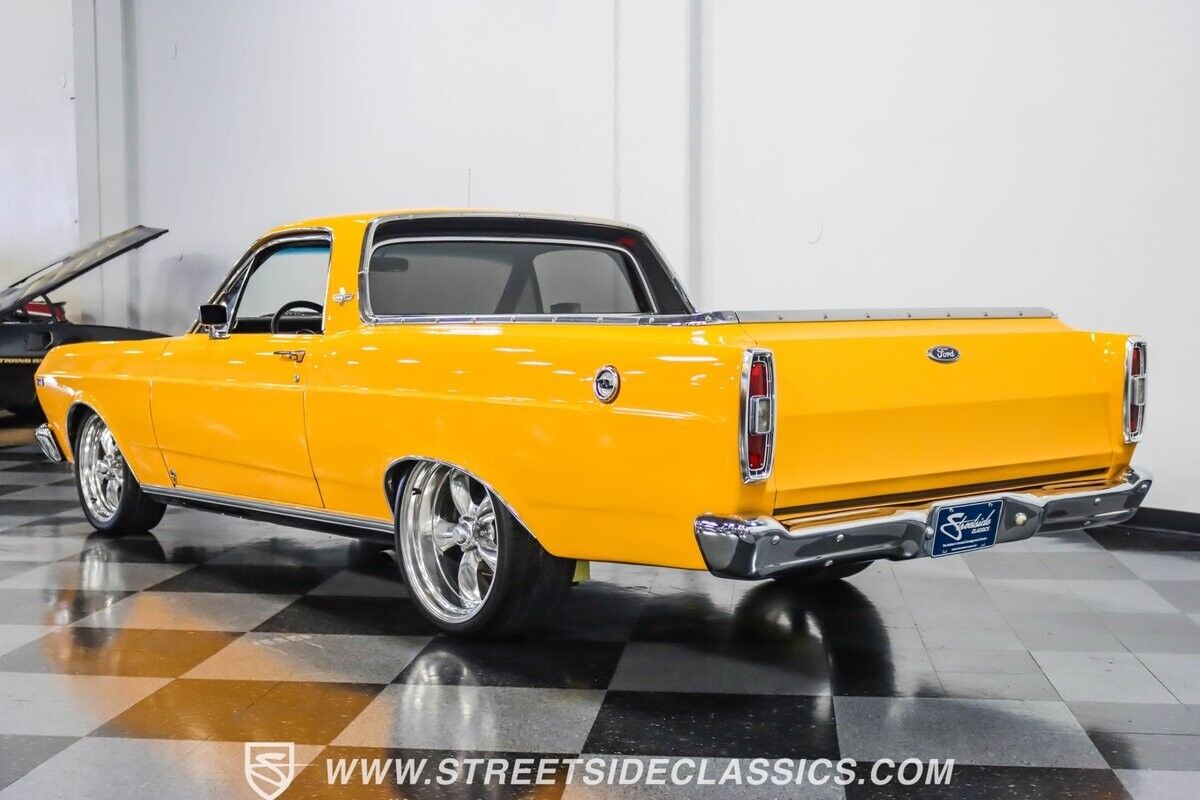 Ford-Ranchero-Pickup-1966-Yellow-Black-32106-8