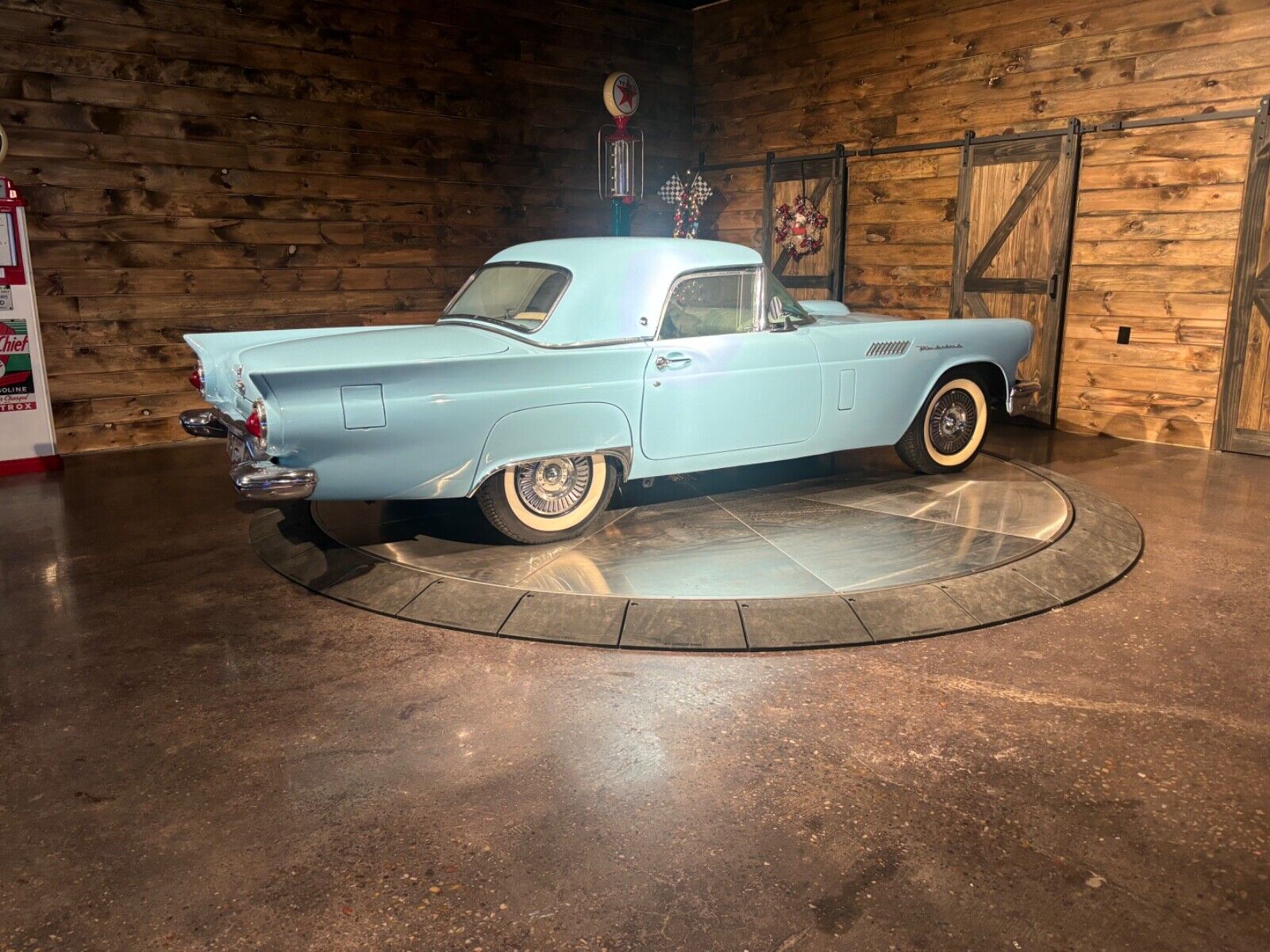 Ford-Thunderbird-Cabriolet-1957-Blue-White-7403-9