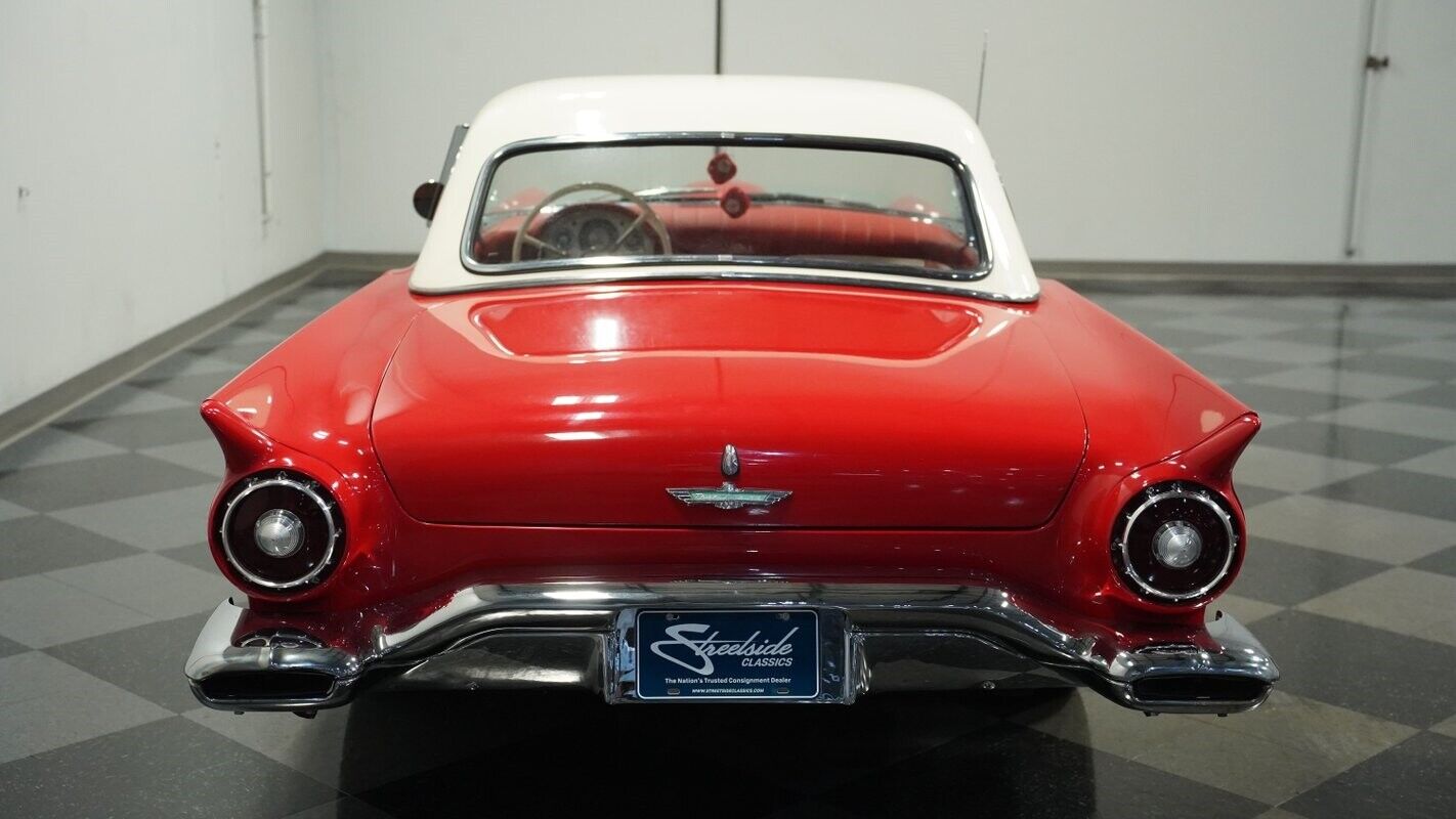 Ford-Thunderbird-Cabriolet-1957-Red-Red-68415-8