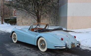 Jaguar-XK140-Drophead-Coupe-1956-Blue-Red-0-5