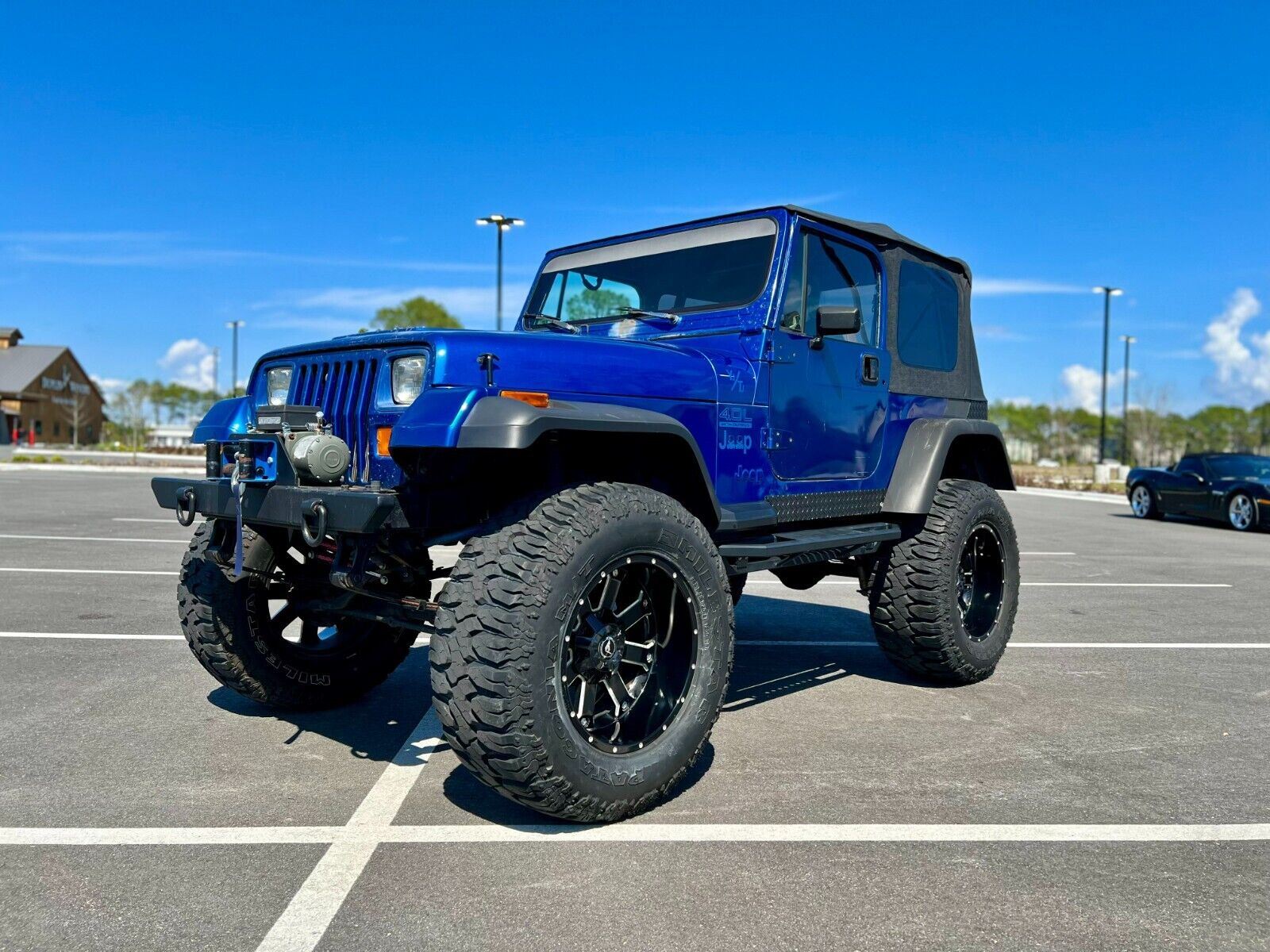 Jeep-Wrangler-1995-Blue-Tan-156106-1