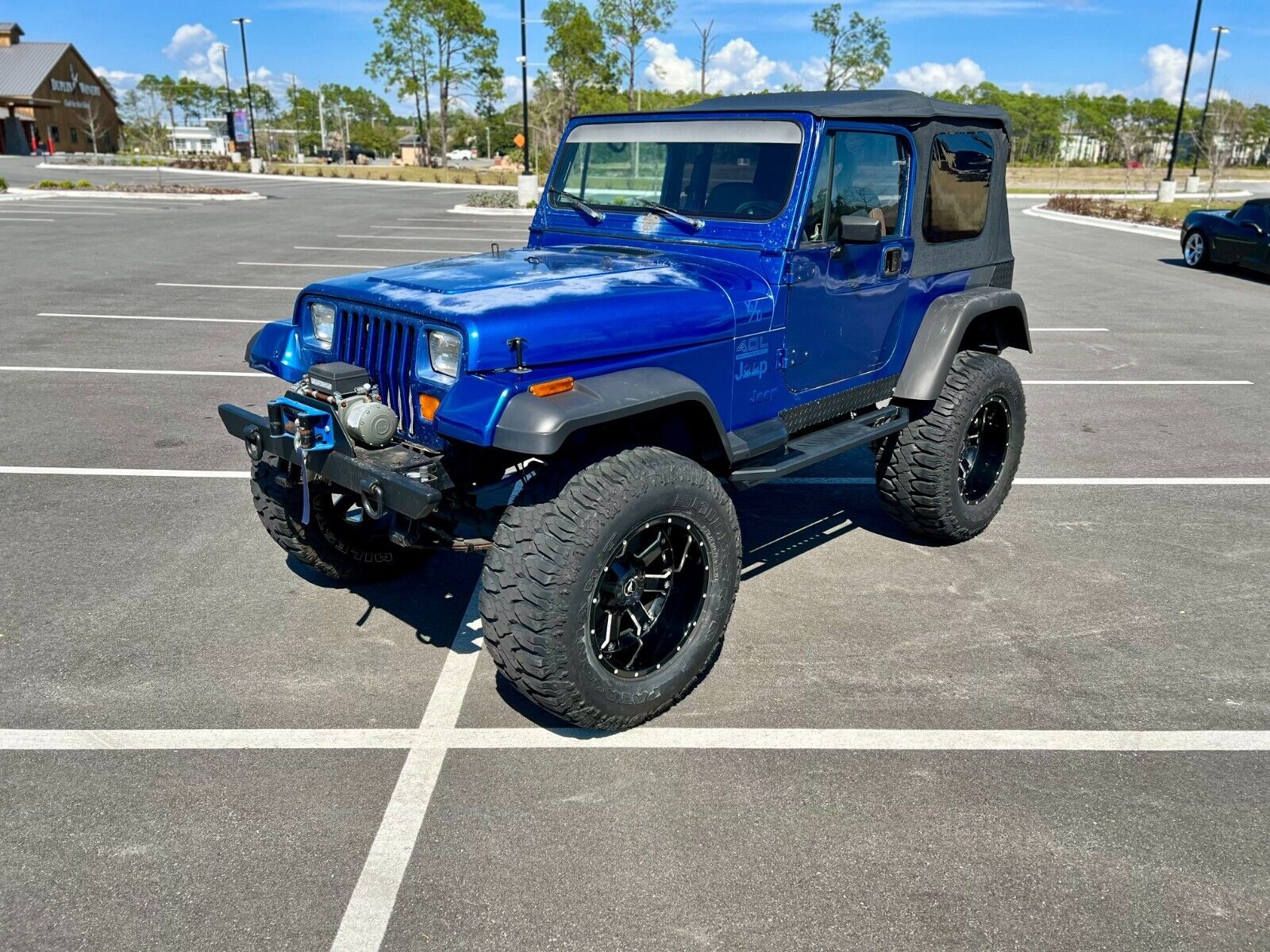 Jeep-Wrangler-1995-Blue-Tan-156106-2