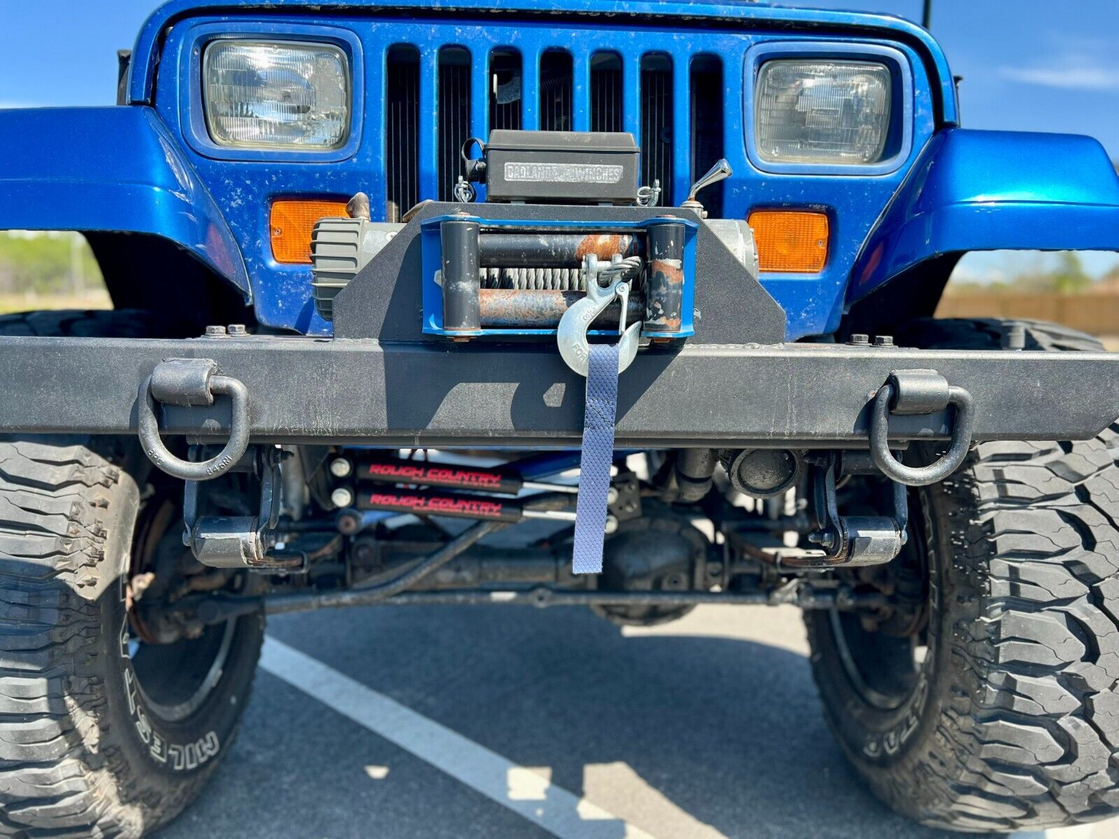 Jeep-Wrangler-1995-Blue-Tan-156106-4