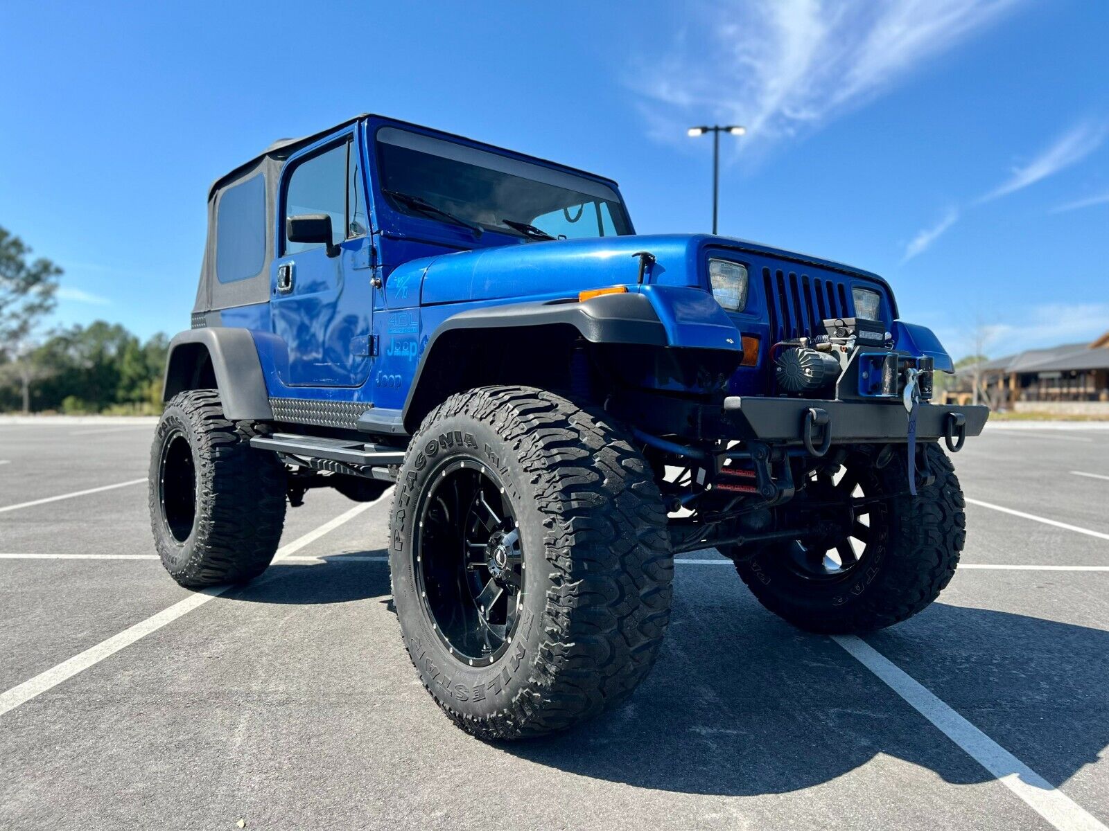 Jeep-Wrangler-1995-Blue-Tan-156106-5