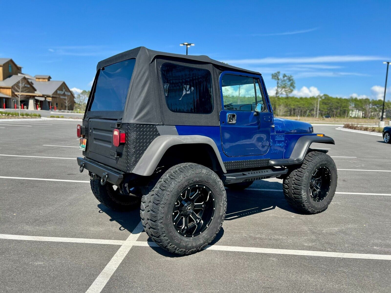 Jeep-Wrangler-1995-Blue-Tan-156106-7