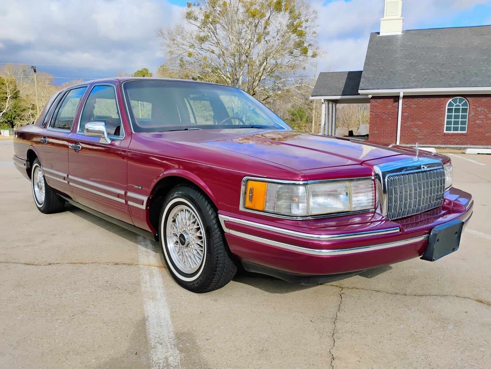 Lincoln-Town-Car-Berline-1993-Red-Red-165762-1