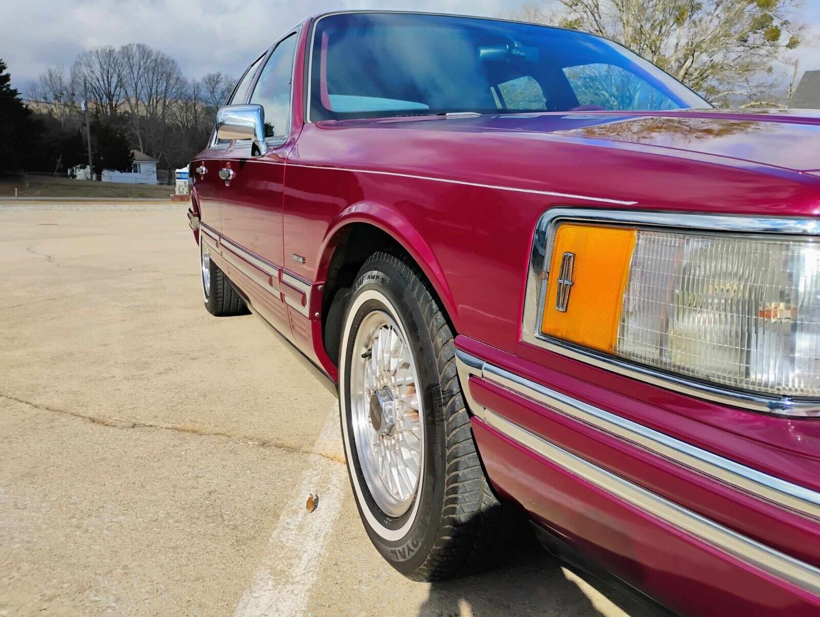 Lincoln-Town-Car-Berline-1993-Red-Red-165762-15