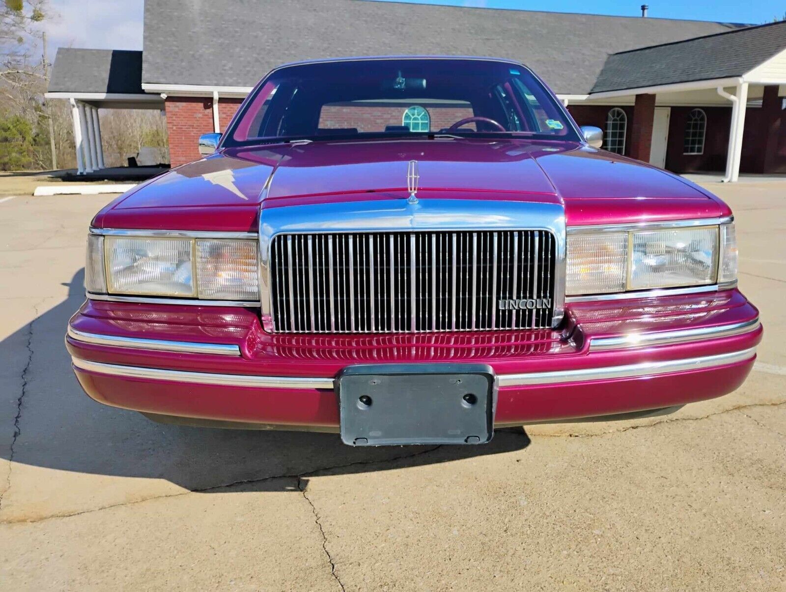 Lincoln-Town-Car-Berline-1993-Red-Red-165762-23