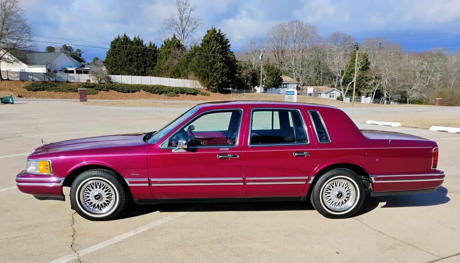 Lincoln-Town-Car-Berline-1993-Red-Red-165762-24