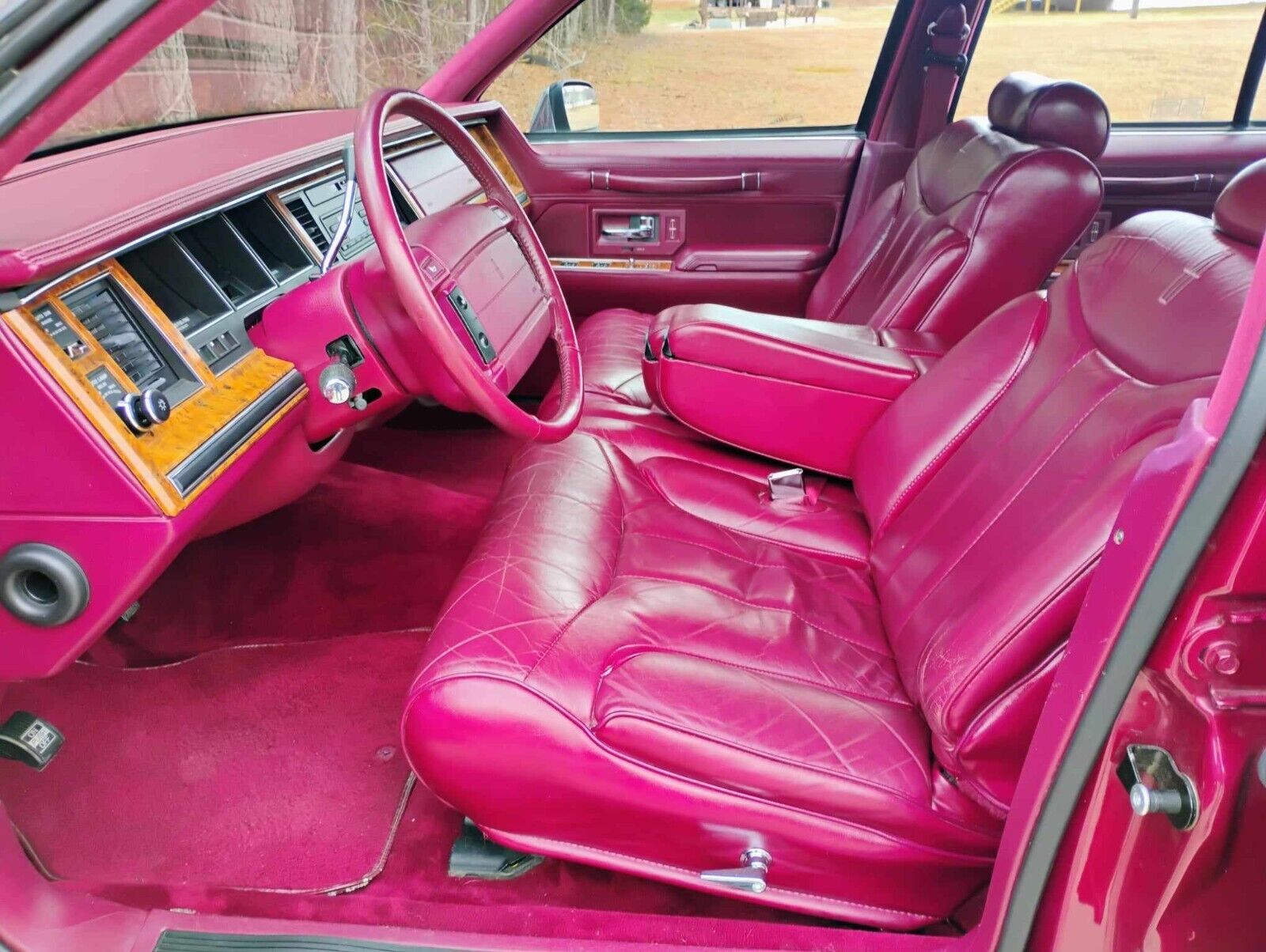 Lincoln-Town-Car-Berline-1993-Red-Red-165762-26