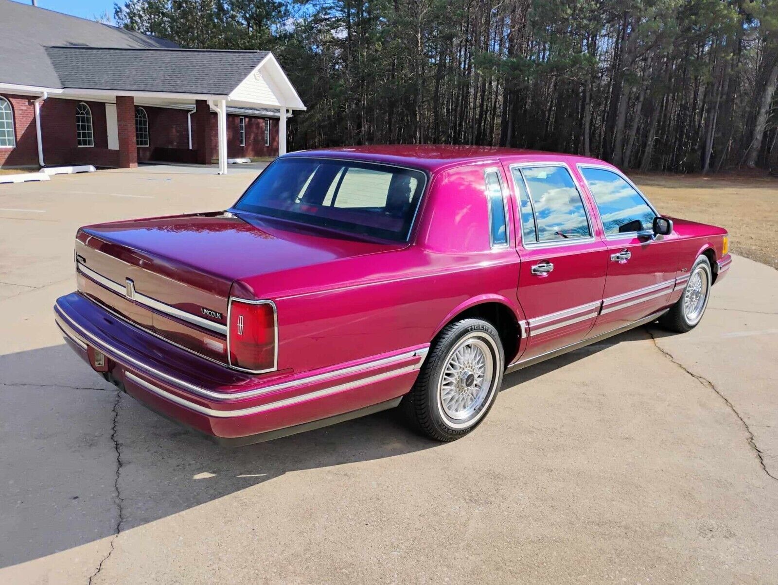 Lincoln-Town-Car-Berline-1993-Red-Red-165762-6