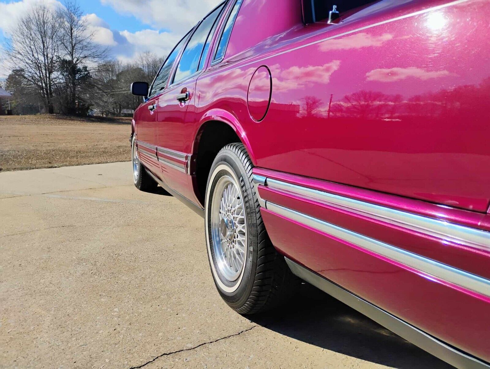 Lincoln-Town-Car-Berline-1993-Red-Red-165762-8