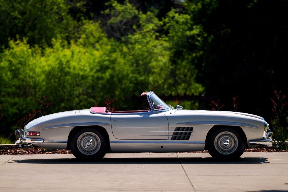 Mercedes-Benz-300Sl-Roadster-1957-Silver-Red-0-2