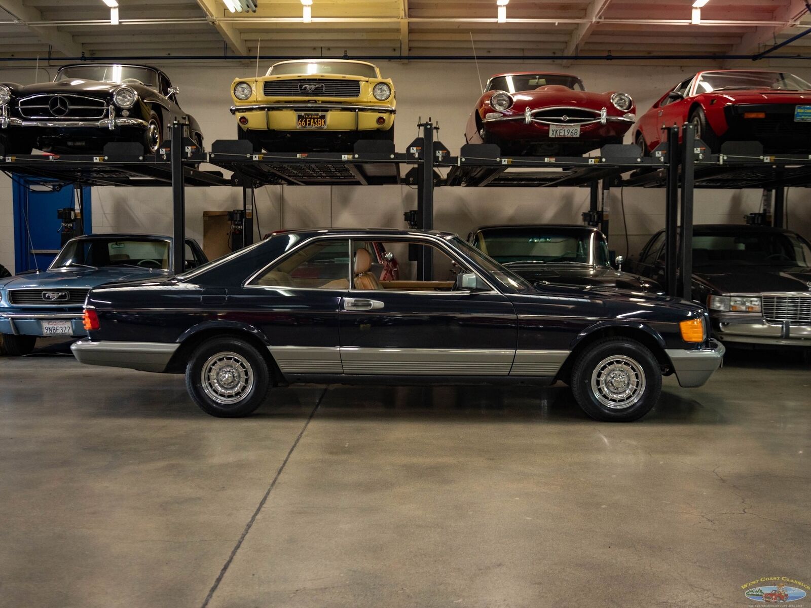 Mercedes-Benz-380-SEC-Coupe-1982-Blue-Tan-111027-2