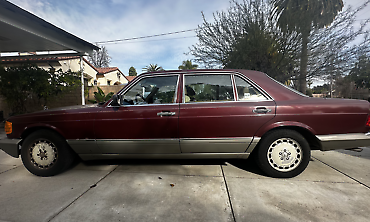 Mercedes-Benz-400-Series-Berline-1986-Burgundy-Tan-240710-2