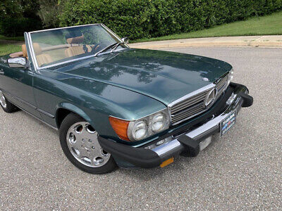 Mercedes-Benz-500-Series-Cabriolet-1986-Teal-Tan-179295-10