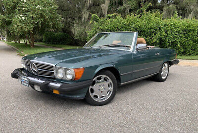 Mercedes-Benz-500-Series-Cabriolet-1986-Teal-Tan-179295-14