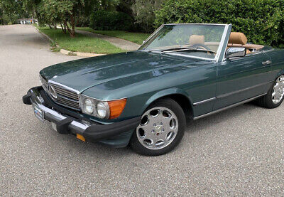 Mercedes-Benz-500-Series-Cabriolet-1986-Teal-Tan-179295-15