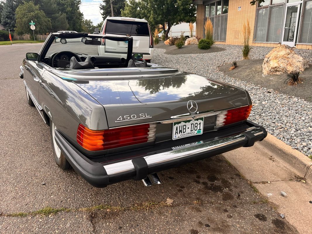 Mercedes-Benz-SL-Class-1974-Gray-Black-152435-6