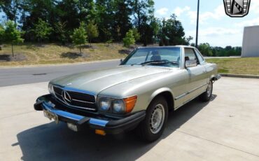 Mercedes-Benz-SL-Class-Cabriolet-1980-Green-Saddle-171035-4