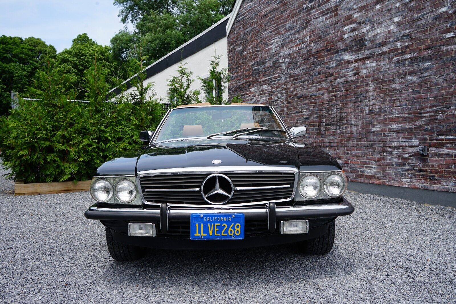 Mercedes-Benz-SL-Class-Cabriolet-1985-Green-Tan-182490-32