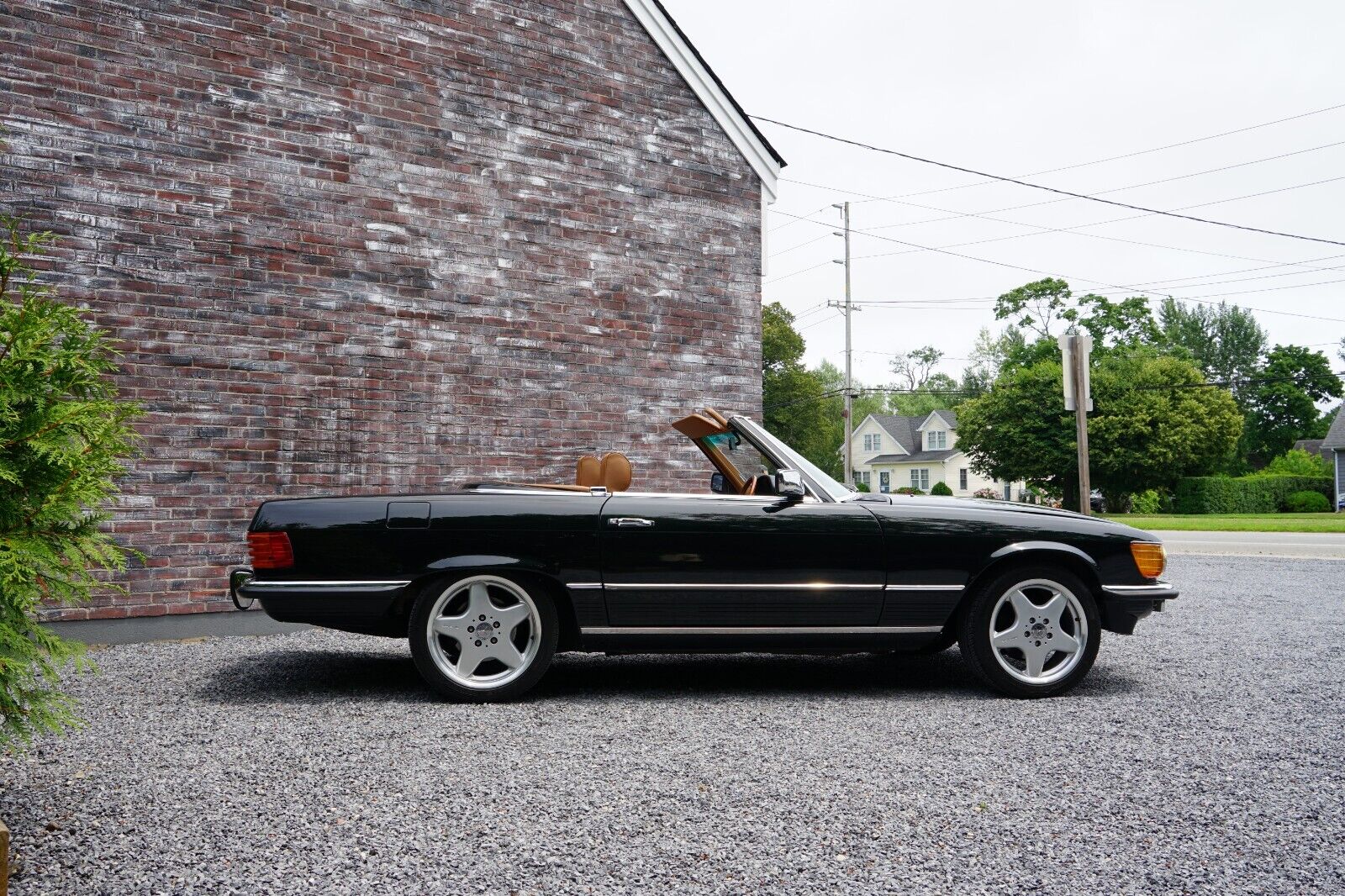 Mercedes-Benz-SL-Class-Cabriolet-1985-Green-Tan-182490-35