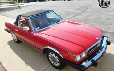 Mercedes-Benz-SL-Class-Cabriolet-1985-Red-Tan-144865-3