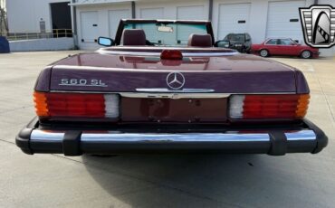 Mercedes-Benz-SL-Class-Cabriolet-1986-Red-Black-124502-10