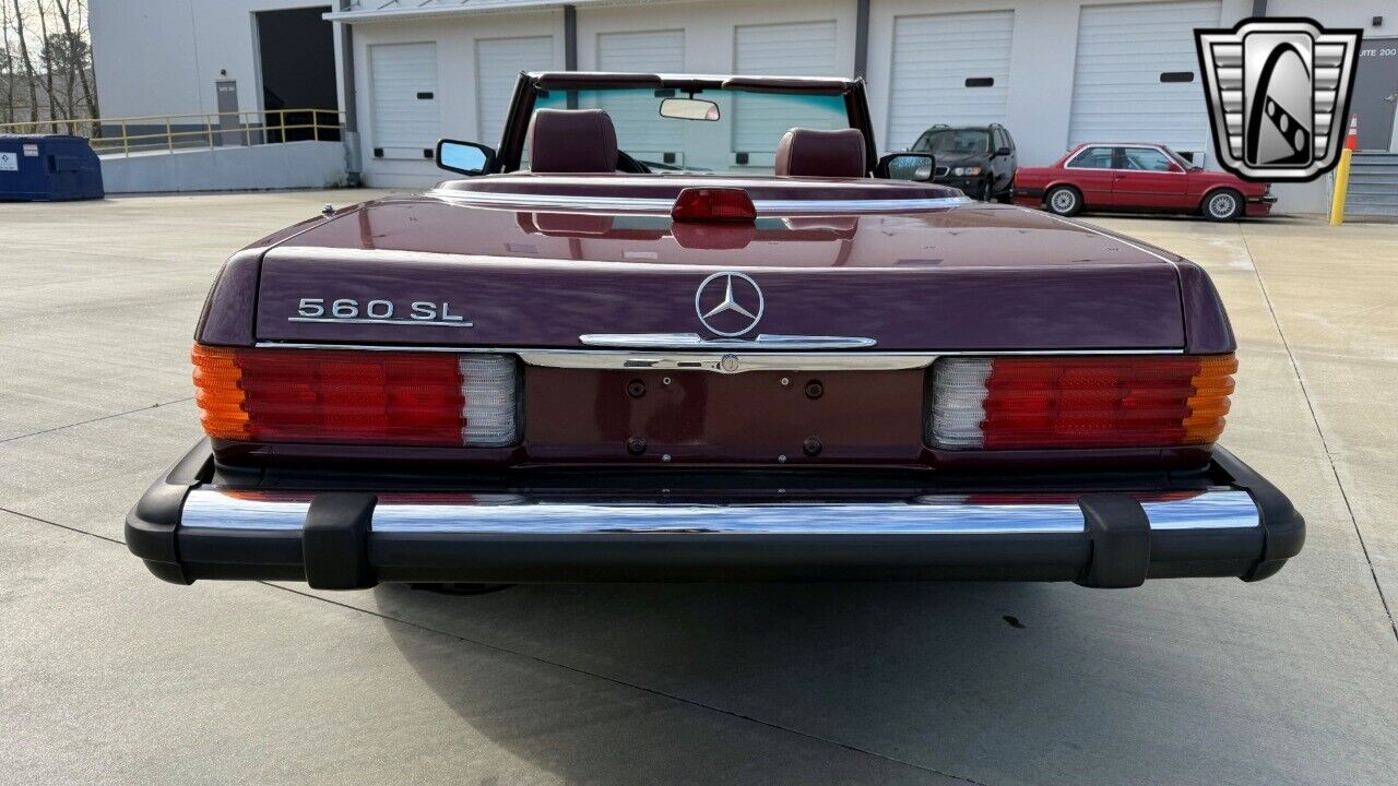 Mercedes-Benz-SL-Class-Cabriolet-1986-Red-Black-124502-10