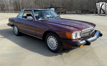 Mercedes-Benz-SL-Class-Cabriolet-1986-Red-Black-124502-4