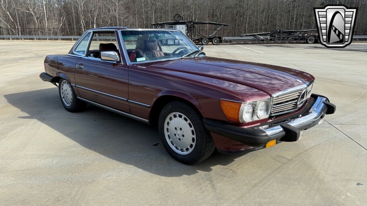 Mercedes-Benz-SL-Class-Cabriolet-1986-Red-Black-124502-4