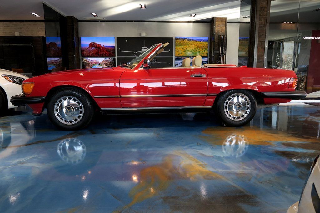 Mercedes-Benz-SL-Class-Cabriolet-1986-Red-Creme-Beige-174557-10