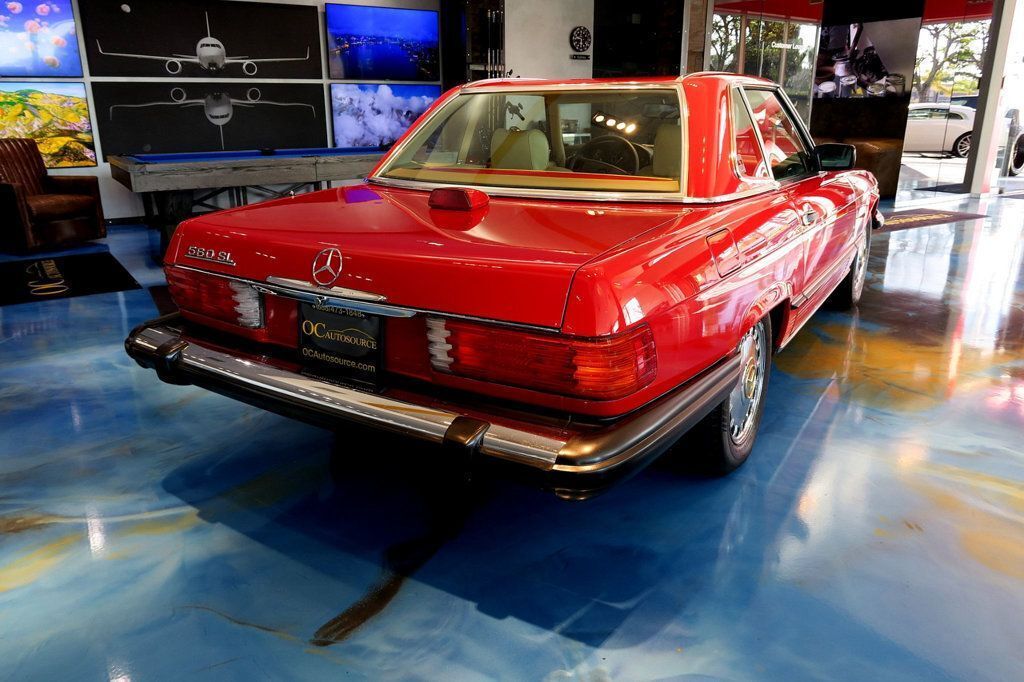 Mercedes-Benz-SL-Class-Cabriolet-1986-Red-Creme-Beige-174557-37