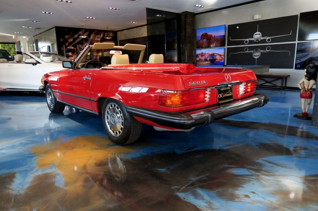 Mercedes-Benz-SL-Class-Cabriolet-1986-Red-Creme-Beige-174557-38