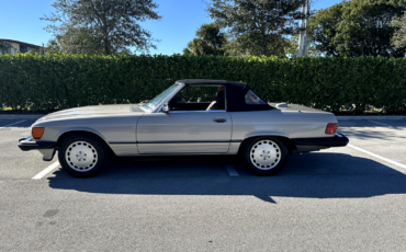 Mercedes-Benz-SL-Class-Cabriolet-1987-Gray-Burgundy-129230-10