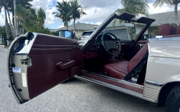 Mercedes-Benz-SL-Class-Cabriolet-1987-Gray-Burgundy-129230-11