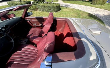 Mercedes-Benz-SL-Class-Cabriolet-1987-Gray-Burgundy-129230-15