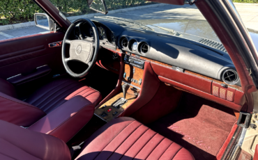 Mercedes-Benz-SL-Class-Cabriolet-1987-Gray-Burgundy-129230-21