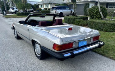 Mercedes-Benz-SL-Class-Cabriolet-1987-Gray-Burgundy-129230-3