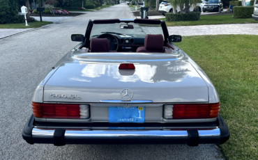 Mercedes-Benz-SL-Class-Cabriolet-1987-Gray-Burgundy-129230-4