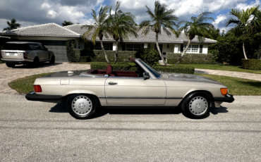 Mercedes-Benz-SL-Class-Cabriolet-1987-Gray-Burgundy-129230-5