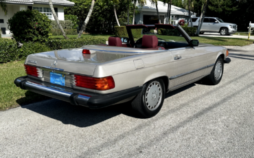 Mercedes-Benz-SL-Class-Cabriolet-1987-Gray-Burgundy-129230-8